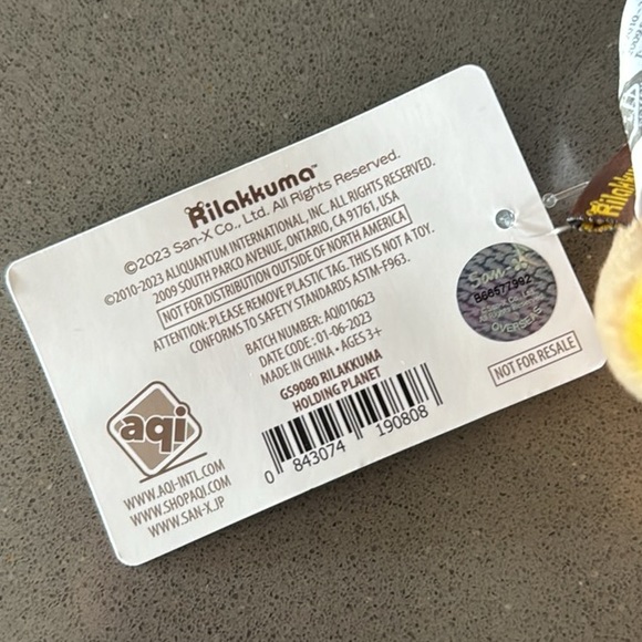 🪐San-X RILAKKUMA HOLDING PLANET Sitting Plush 5”Kawaii / Limited Edition NEW🪐 - Picture 15 of 16